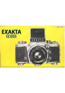 Ihagee Exakta Vx 1000 manual. Camera Instructions.